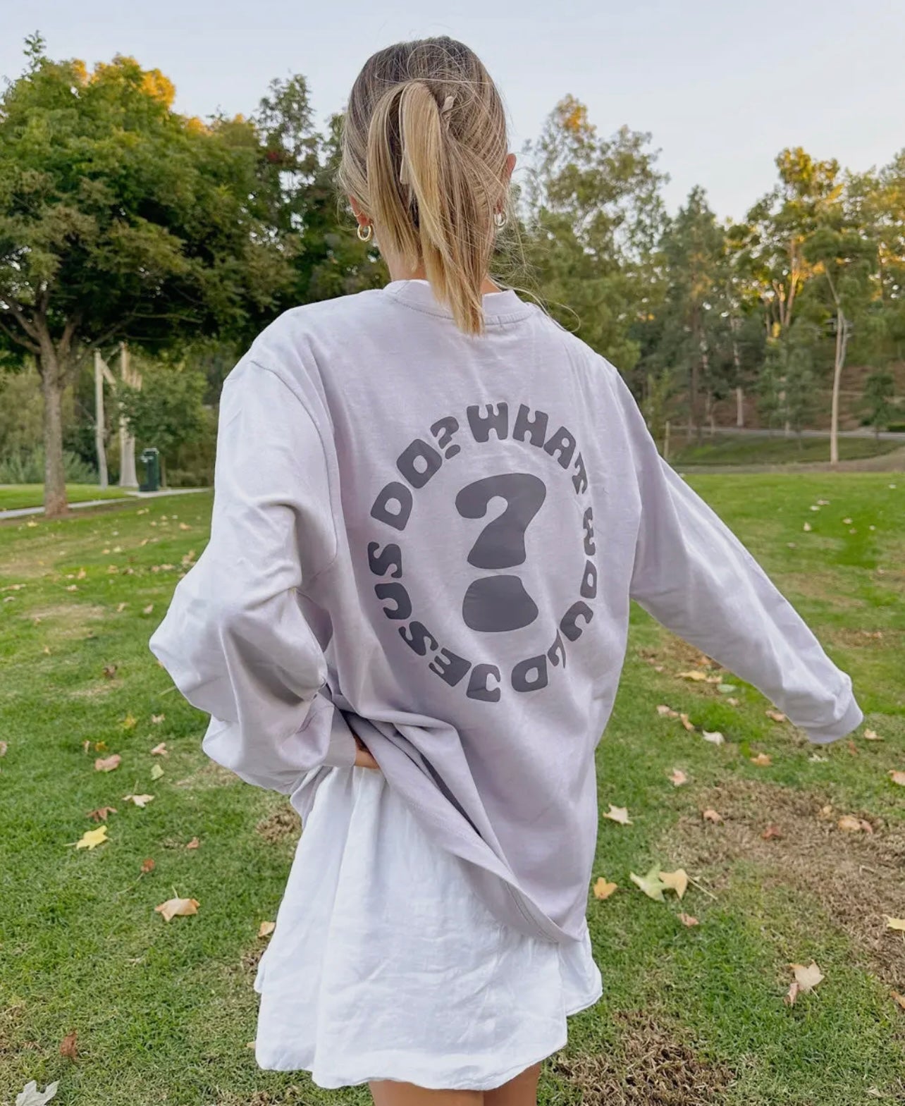 Oversized long sleeve WWJD